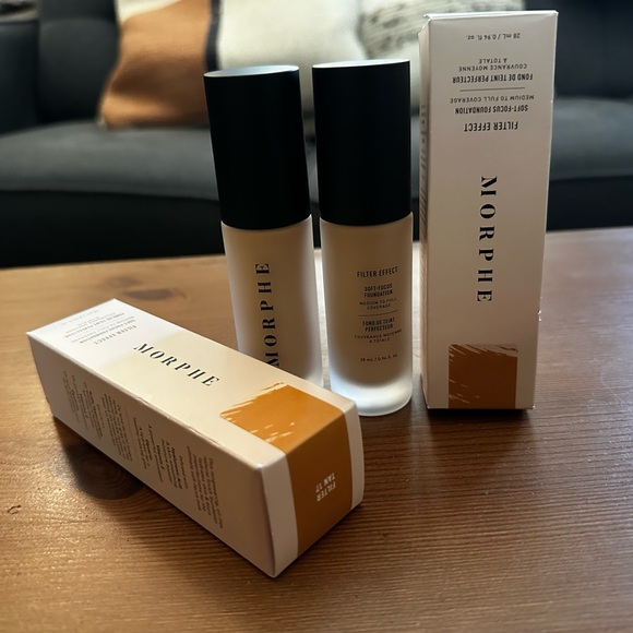 Lot Of 2 MORPHE FILTER EFFECT SOFT-FOCUS FOUNDATION FILTER TAN 17 New In Box - Picture 7 of 9